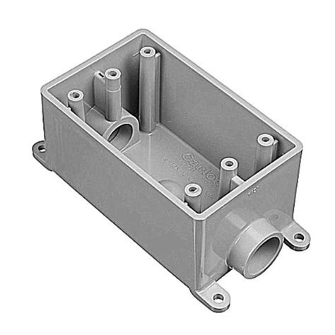 metallic vs non metallic junction box|single gang non metallic box.